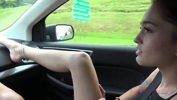 Girl Shows Snatch In Car - Analdin - Brooke Haze - hotmovs.com on freevids.org