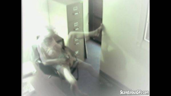 Hot Blonde showing her big tits and Masturbate during office hour - txxx.com on freevids.org