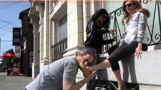 Bossy Delilah mistresst public foot humiliation with - drtuber.com on freevids.org