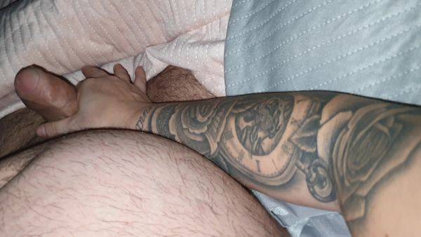 Tattooed Step Mom Handjob Step Son Dick Making Him Feel Like A King - hclips.com on freevids.org