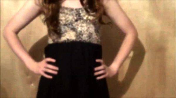 Sissy in new dress and panties - drtuber.com on freevids.org