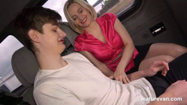 Watch this blonde cougar pick up young Hitchhiker and get down and dirty in the MatureVan - sexu.com on freevids.org