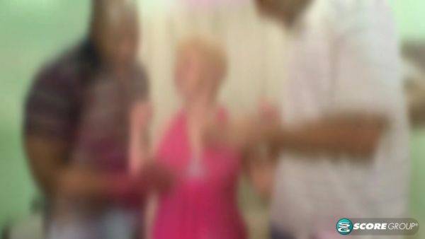 Two Big Black Cocks For The Golden Girl - hotmovs.com on freevids.org