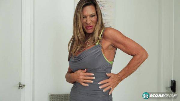 Our New 60plus Milf Shows Off Her Big Tits And Fuckable Pussy And Talks Dirty - hotmovs.com on freevids.org