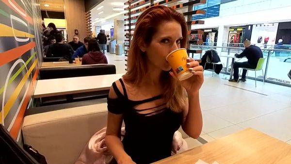 Public Cum Drinking In A Mall, Then Wait 20 Min In A Line With Sperm In Mouth To Order A Coffe Tasty - videohdzog.com on freevids.org
