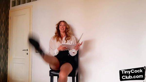 SPH solo babe in stockings talks dirty about small cocks - hotmovs.com on freevids.org