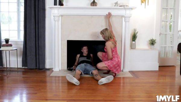 Horny Milf Watching The Stud Jerks Off While She Pleasu - hotmovs.com on freevids.org