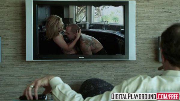 Kayden Kross gets her big tits and ass drilled hard by Nacho Vidal in the kitchen - sexu.com on freevids.org