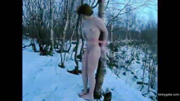 Numb Slave Girl Struggles In The Snow - hclips.com on freevids.org