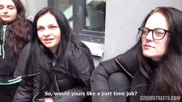 Czech students get wild with money & sex in public streets - sexu.com on freevids.org