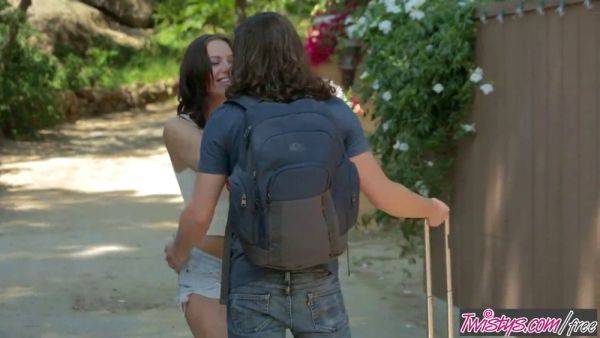 Aidra Fox cheats on her husband with a poolboy and gets wet and wild in lingerie & silk panties - sexu.com on freevids.org