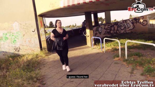 German chubby bbw teen picked up in public and fucked on street - txxx.com on freevids.org
