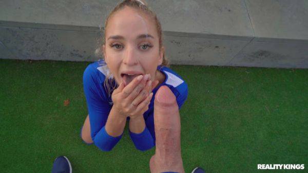 Cute soccer player Geishakyd rides firm cock in POV - xhand.com on freevids.org