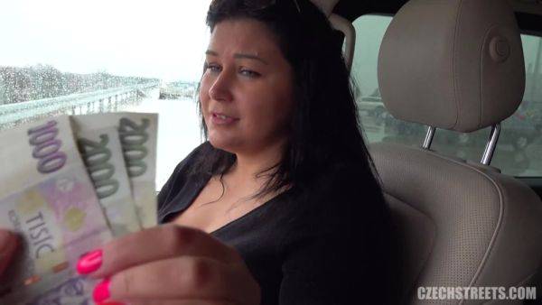 Married slut gives her holes to a stranger right in his car! Public Anal - anysex.com on freevids.org