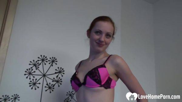 Naughty Babe Strips Her Clothes And Masturbates - hclips.com on freevids.org