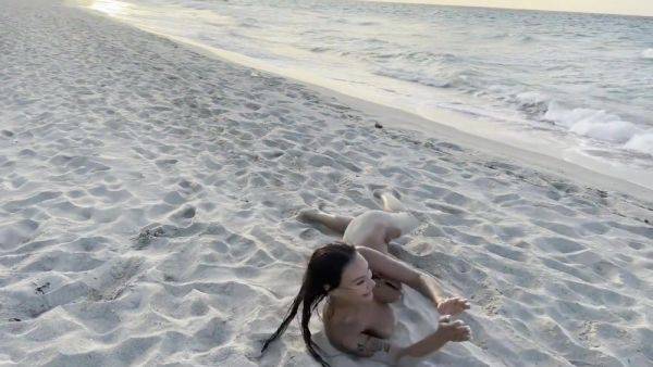 Swims In Atlantic Ocean And Poses Naked On A Public Beach In Cuba - Monika Fox - hotmovs.com - Cuba on freevids.org