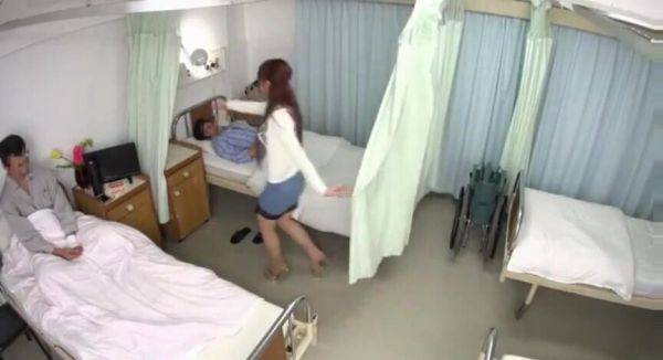 Japanese Cheating Wife Sucks Hubby In Hospital - upornia.com - Japan on freevids.org