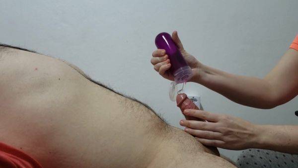 Premature Ejaculation Training, Day 12. Teasing Handjob To The Head. Full Video - hclips.com on freevids.org