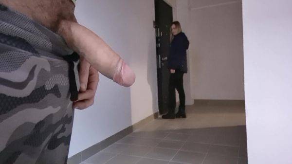 A Man Showed A Dick To His New Beautiful Neighbor, He Jerks Off A Dick In Front Of Her, She Is Excited In Shock And Wants To Touch His Big Dick And Masturbate Him 5 Min - hclips.com - France on freevids.org