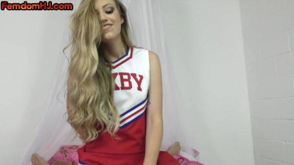 Femdom cheerleader wanks cock in POV after facesitting - txxx.com on freevids.org