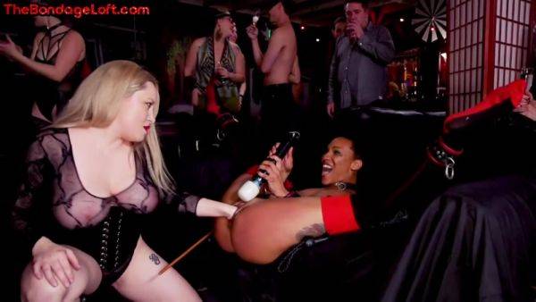 Public anal Ebony pussyfisted and whipped by domina - hotmovs.com on freevids.org