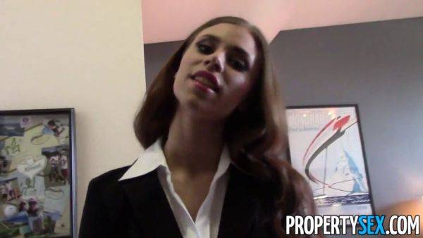 Anya Olsen's first time fucking her client: POV property sex with a hot brunette - sexu.com on freevids.org