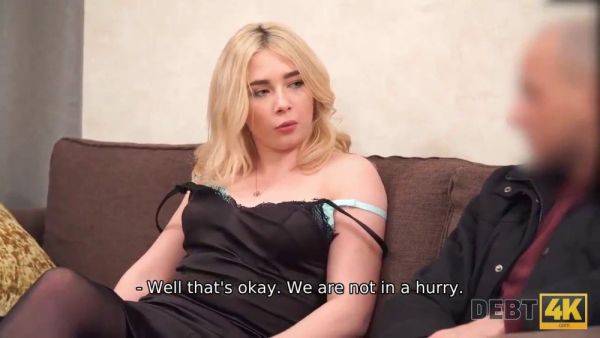 Watch as hairdresser with debt gets rough sex from stranger collector in POV - sexu.com - Russia on freevids.org