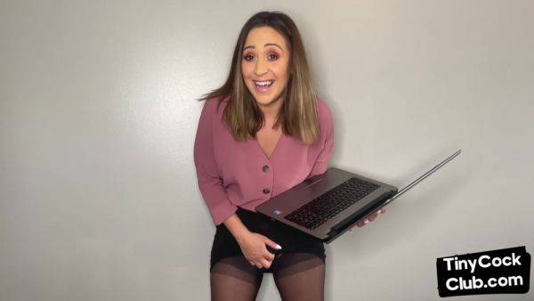 Fem Lady In Stockings Talks Dirty About Small Dicks - hclips.com on freevids.org