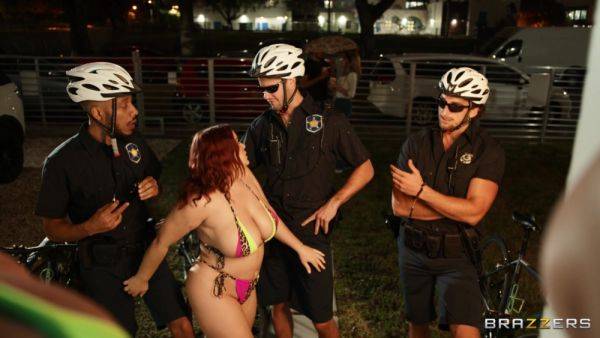 Cops share chubby MILF's wet holes in dirty gangbang - xbabe.com on freevids.org