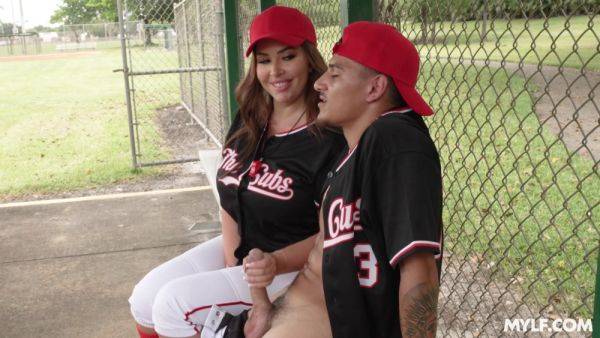 Big ass soccer mom plays with the young Latino cock and fucks like a goddes - hellporno.com on freevids.org