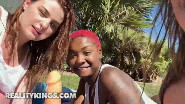 Reality Kings take on Deja Marie & Abigaiil in wild dildo orgy with natural tits bouncing - sexu.com on freevids.org