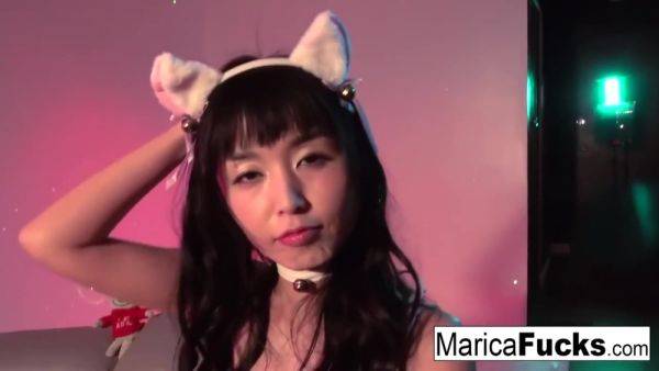 Marica Hase In Beautiful Small Tittied Asian Loves Her New Toy - hotmovs.com on freevids.org