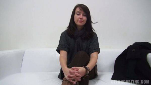 Attractive Brunette Anna with Small Tits - porntry.com - Czech Republic on freevids.org