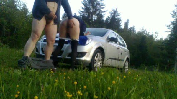 Bends Me On The Hood Of The Car And Fucks Me Like A Pig Part 1 - hclips.com on freevids.org