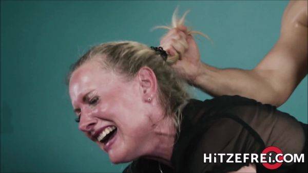 A Stallion To Kneel Down Before - Blonde Pigtailed Milf - xhand.com on freevids.org