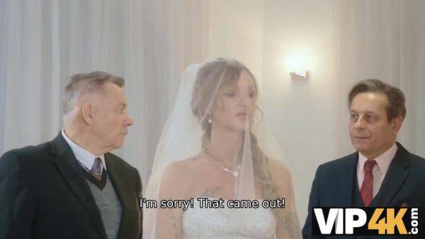 VIP4K. Olivia Sparkle in a wedding dress and veil caught on camera fucking - hotmovs.com - Czech Republic on freevids.org