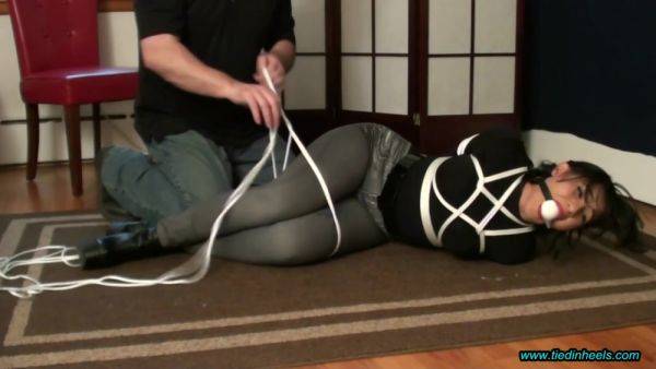 Sahrye Hogtied In Boots - Bondage Porn - hclips.com on freevids.org