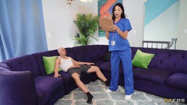 Nurse Azul's House Visit: A Big-Titted MILF's Medical Attention - veryfreeporn.com on freevids.org