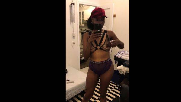 Stylish Black Girl In Lingerie - drtuber.com on freevids.org