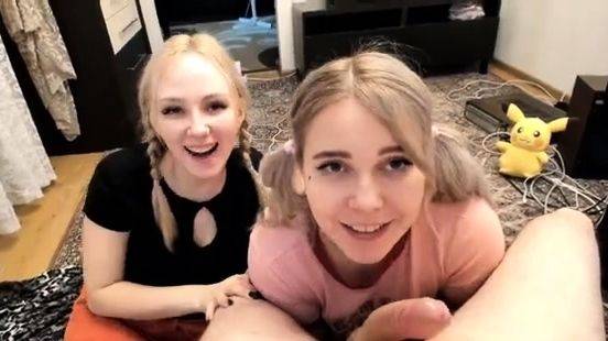 Cute blonde teen girlfriend awesome POV blowjob - drtuber.com on freevids.org