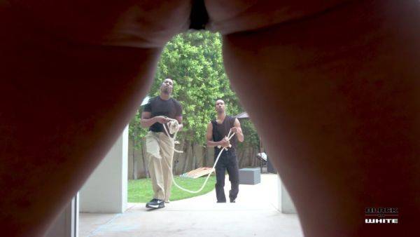 Gardeners called in by Marica Hase for filling all her holes with piss clean-up BIW024 - PissVids - hotmovs.com - Usa on freevids.org