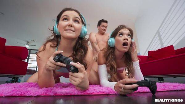 Gamer Girls Compete For Cock - upornia.com on freevids.org