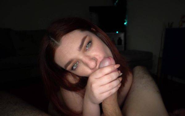 Redhead throats the big dick while moaning for harsh sex - alphaporno.com on freevids.org