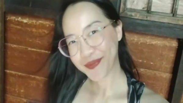 Look My Pussy And Tits With Asian Milf - desi-porntube.com on freevids.org