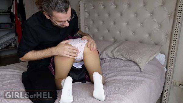 Asian Student Gets Spanked by Teacher After School - porntry.com on freevids.org