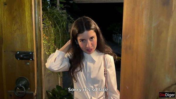 Teen Girl Next Door Came Over at Night to See My Place, But Really Wanted a Creamy Fuck - porntry.com on freevids.org