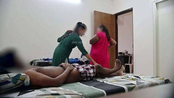 3 Way with Wife and Maid Riya Featuring Bulldick, Cutiepie, and Boobygirl4 - xxxfiles.com - India on freevids.org