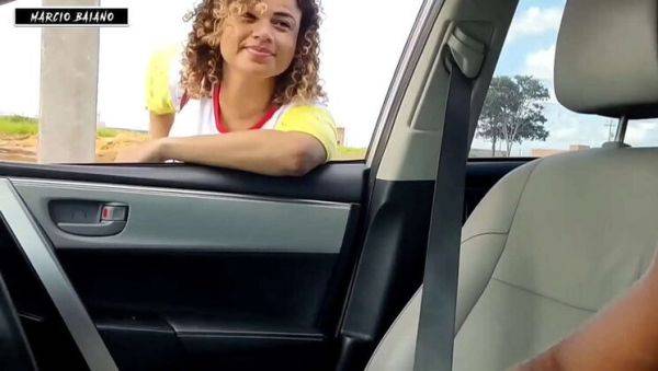 BBW Beggar Gets bbc Blowjob Reward on the Street - porntry.com on freevids.org