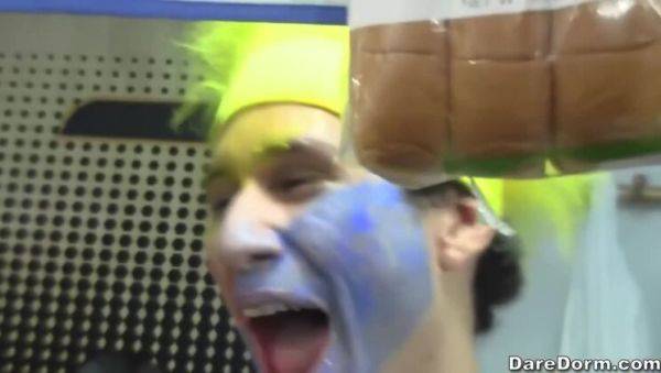 Kharlie Stone & Harley Jade: Tailgate Fun & Facials with Peter Green - porntry.com on freevids.org