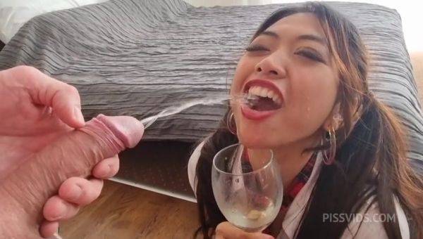 [WET] EXTREME! Newbie Asian Kit Kate 0% Pussy 1 on 1 intense anal, gape, ATM, piss in mouth & ass then drinking, Toilet face flush, Spit on face and face slapping, rimming - PissVids - hotmovs.com on freevids.org